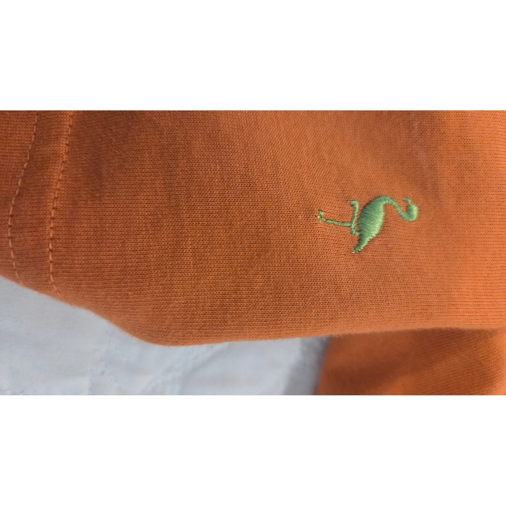 Tailorbyrd Shirt Pima Cotton Long Sleeve Crew Neck Regular Orange Preppy Men M - Picture 7 of 12
